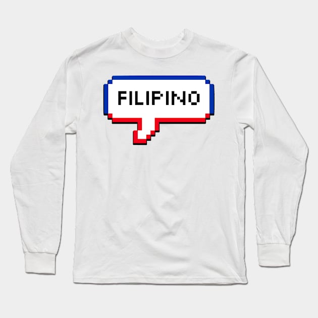 Filipino Philippines Bubble Long Sleeve T-Shirt by xesed